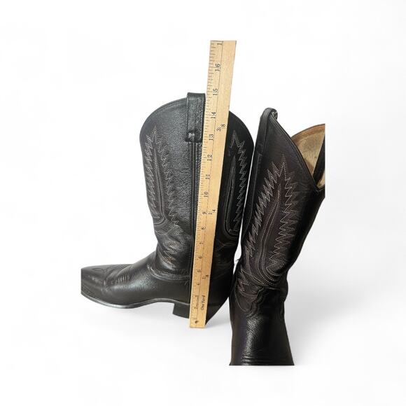 Classic Black Leather Men's Boots - Picture 9 of 10